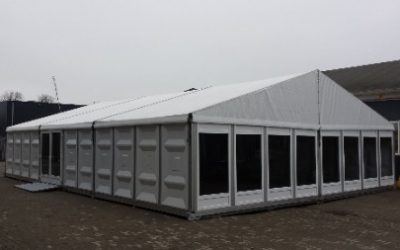 Aluminium tent - 10 meter breed