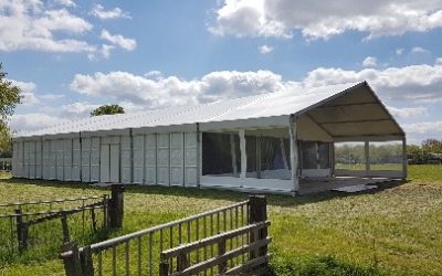 Aluminium tent - 15 meter breed