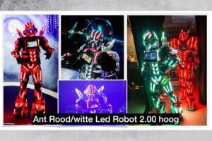 Entertainmens-Ant-Rood-Wit-Led-Robot-Steltloper-Steltenloper-inhuren