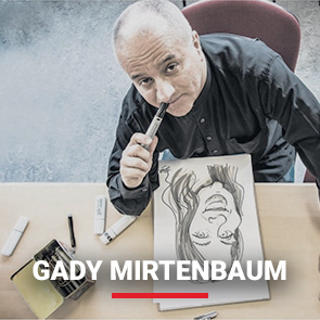 sneltekenaar-karikatuur-cartoon-tekenaar-gady-mirtenbaum-kerkrade
